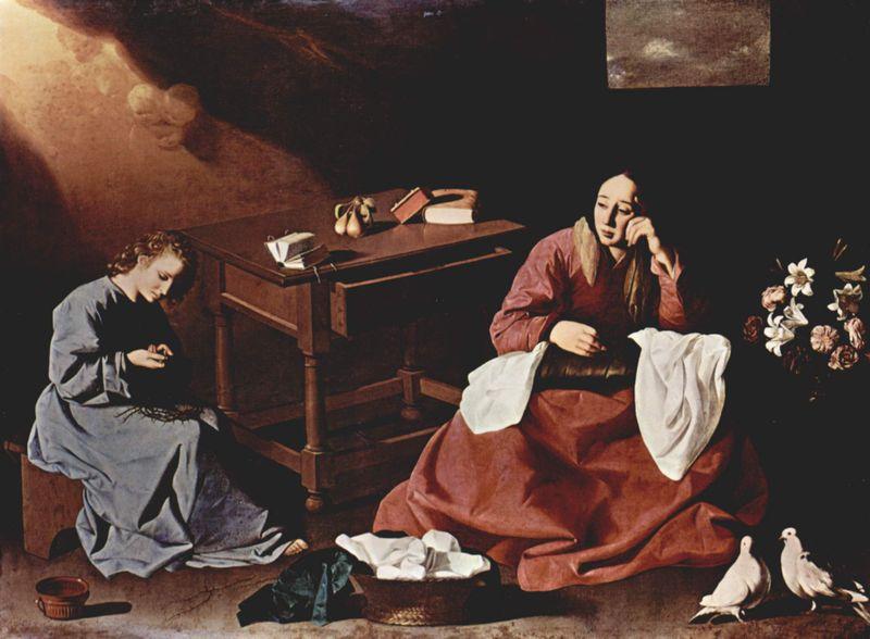 Francisco de Zurbaran Kontemplation des Jesusknaben uber die Dornenkrone France oil painting art
